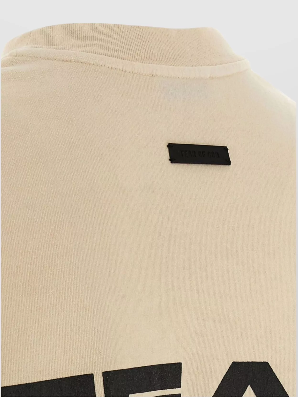 Fear Of God Oversized Graphic Print Crew Neck T-Shirt