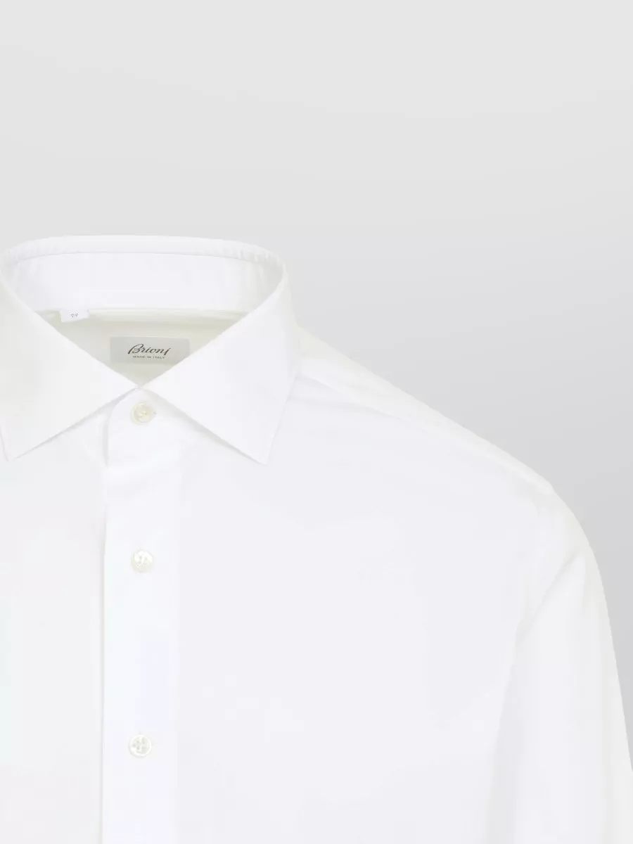 Brioni Cotton Long-Sleeve Shirt