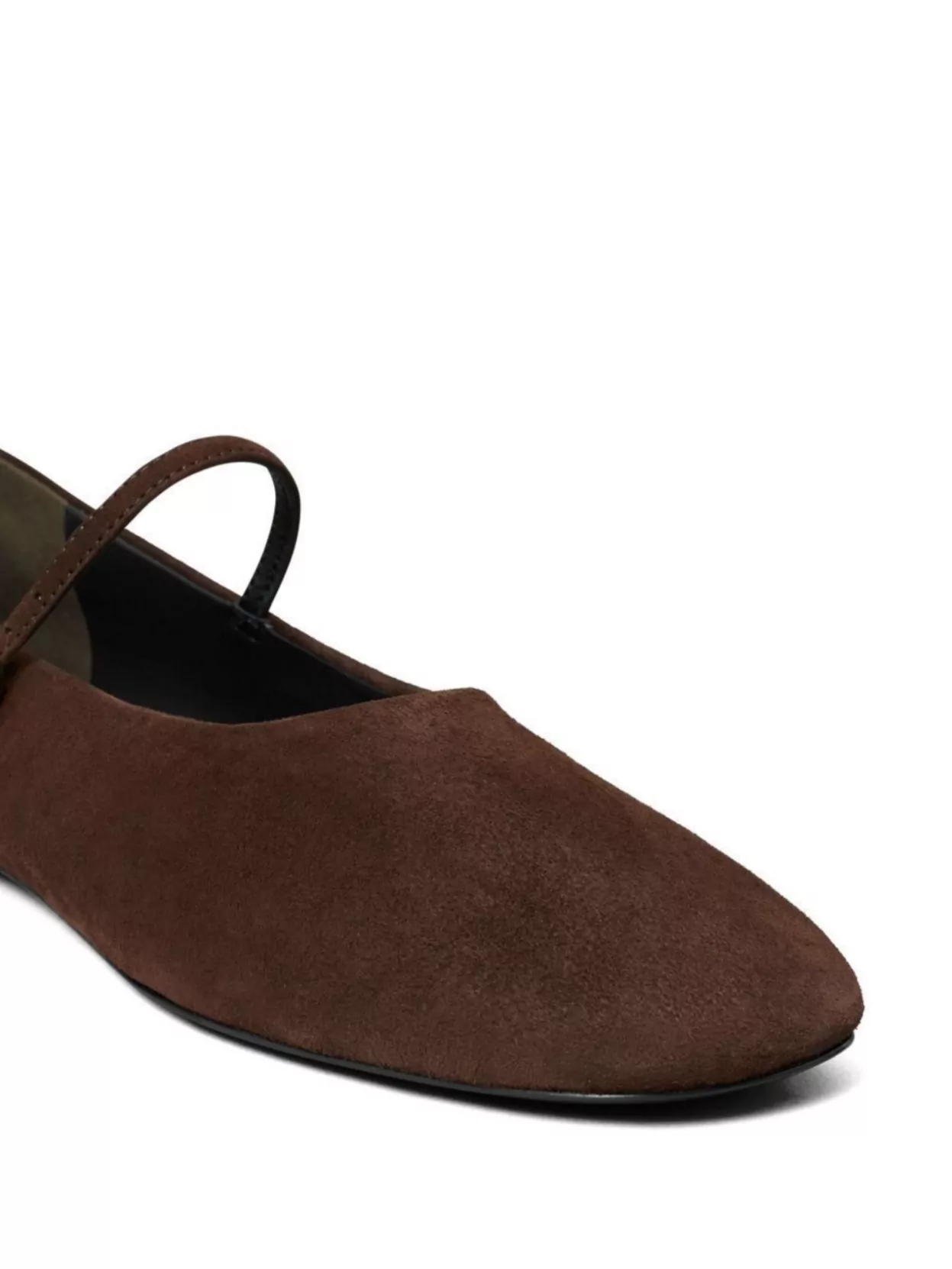 Tory Burch Suede Mary Jane Strap Ballerina Flats