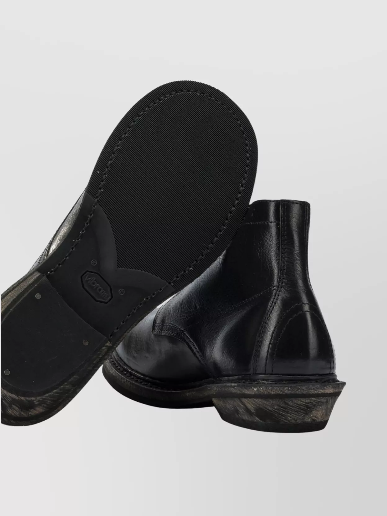 Our Legacy Leather Ankle Boots Textured Sole