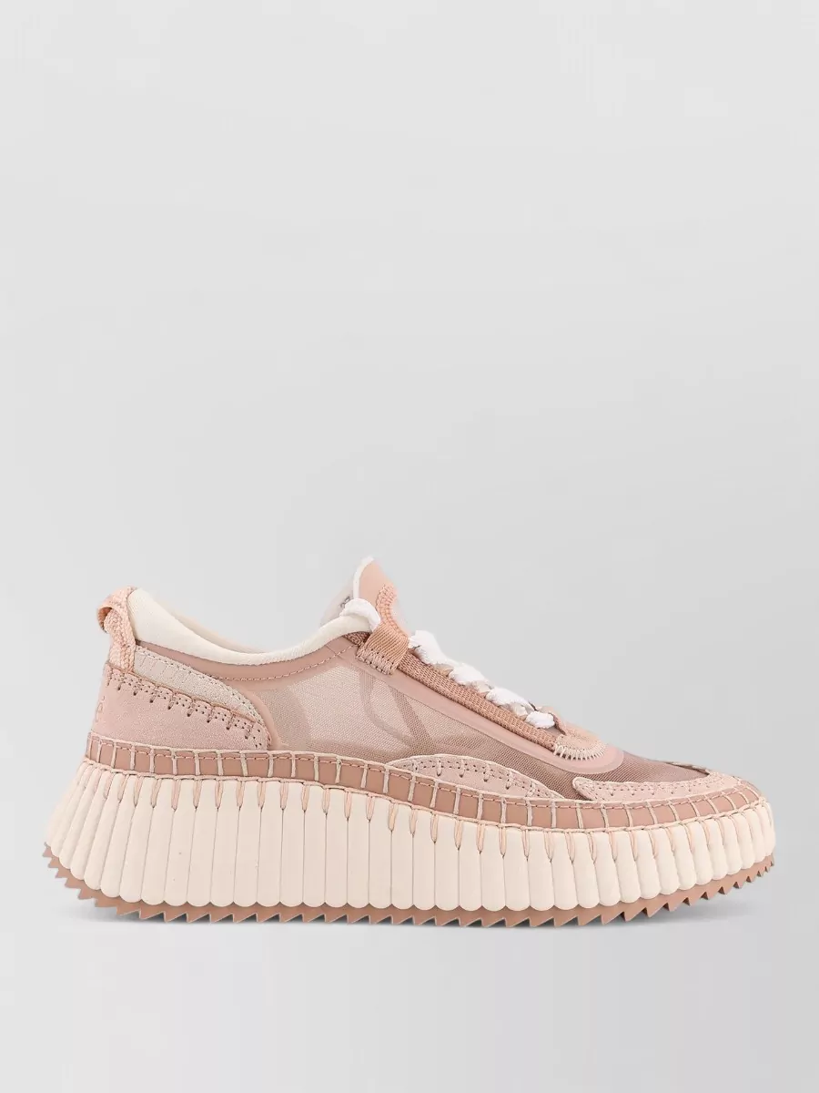 Chloé 579 Nama Nylon Mesh Sneakers