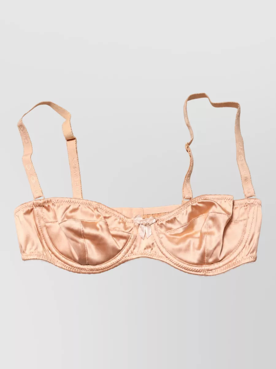Dolce&Gabbana silk underwire balconette bra