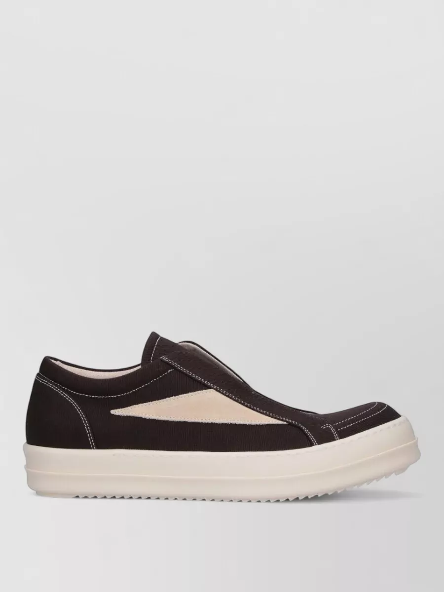 Rick Owens Drkshdw Canvas Slip-On Sneakers