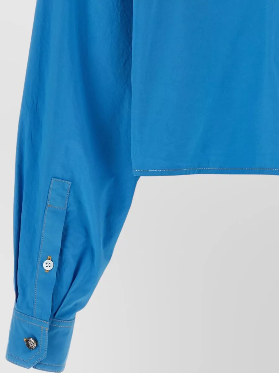 Versace Cropped Cotton Shirt