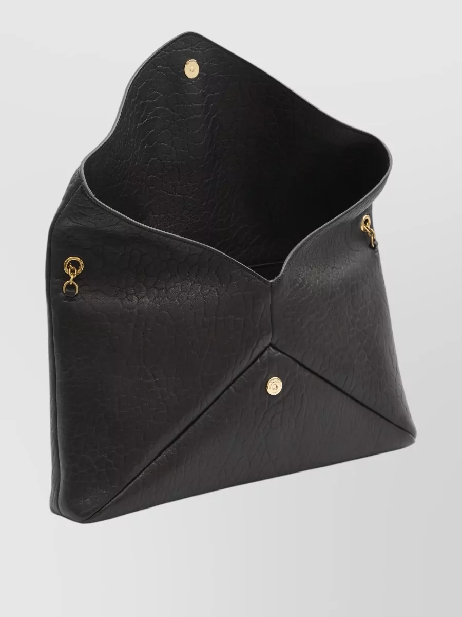 Saint Laurent Cassandre Large Lambskin Clutch Bag