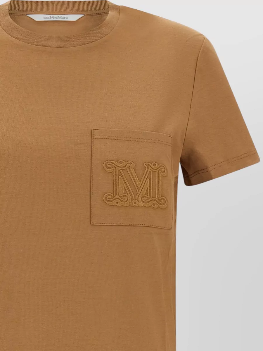 Max Mara Cotton Monogram Short-Sleeve T-Shirt