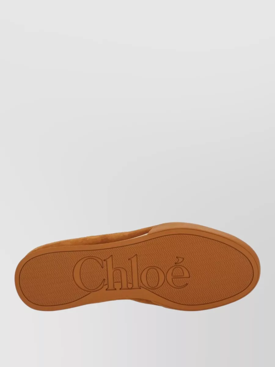 Chloé Kick Sneaker Suede Mesh Panels Rubber Sole