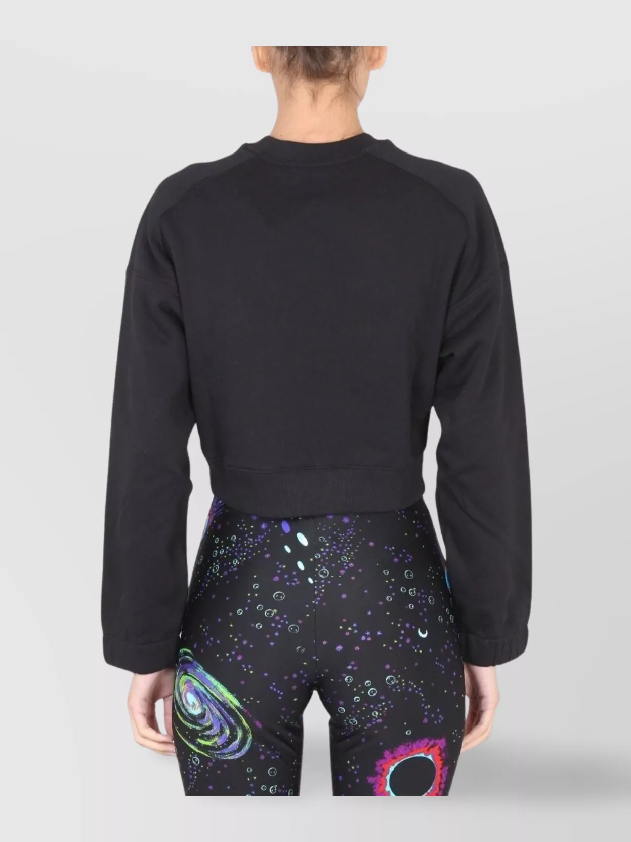 Msgm Logo Print Cross-neck Sweatshirt