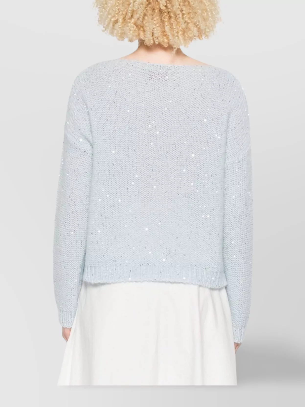 Ermanno Firenze Knitwear With Lace And Sequin Embellishments