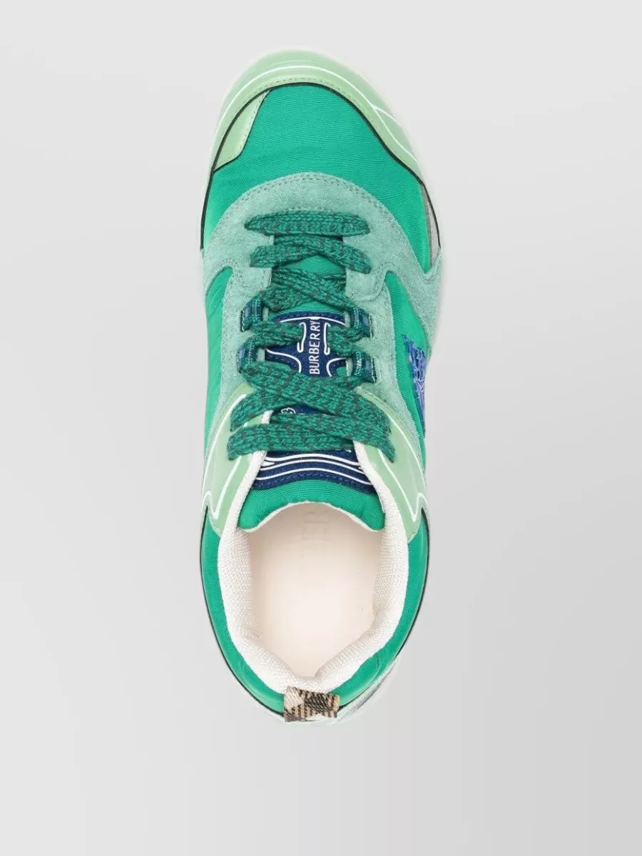 Burberry Matrix Sport Sneaker Suede Nylon Panels