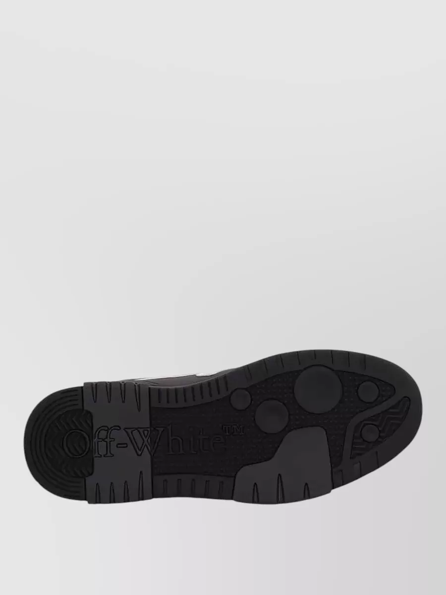 Off-White Calfskin Leather Low-Top Sneakers