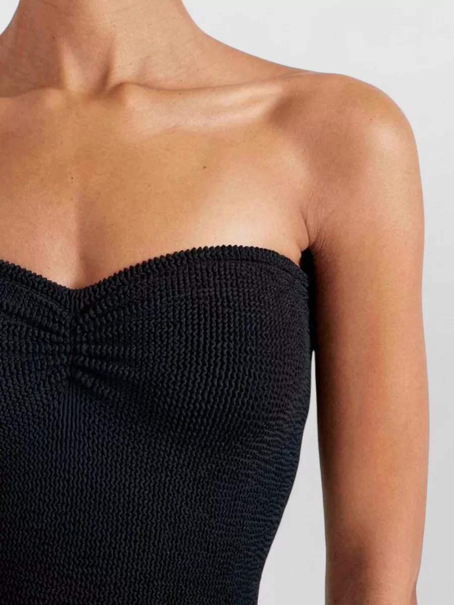 Hunza G Gathered Strapless Swimsuit