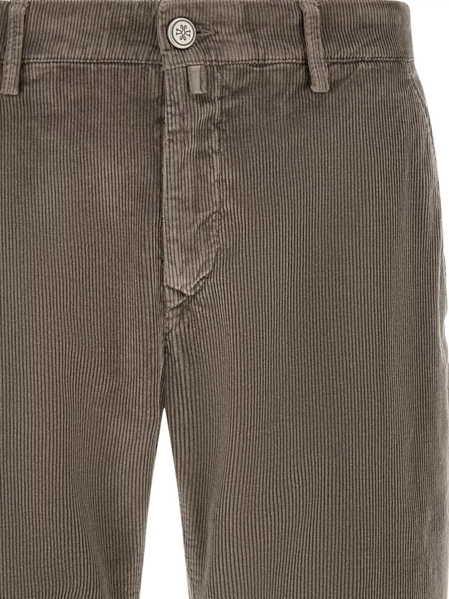 Jacob Cohen Corduroy Low-Rise Straight-Leg Chinos