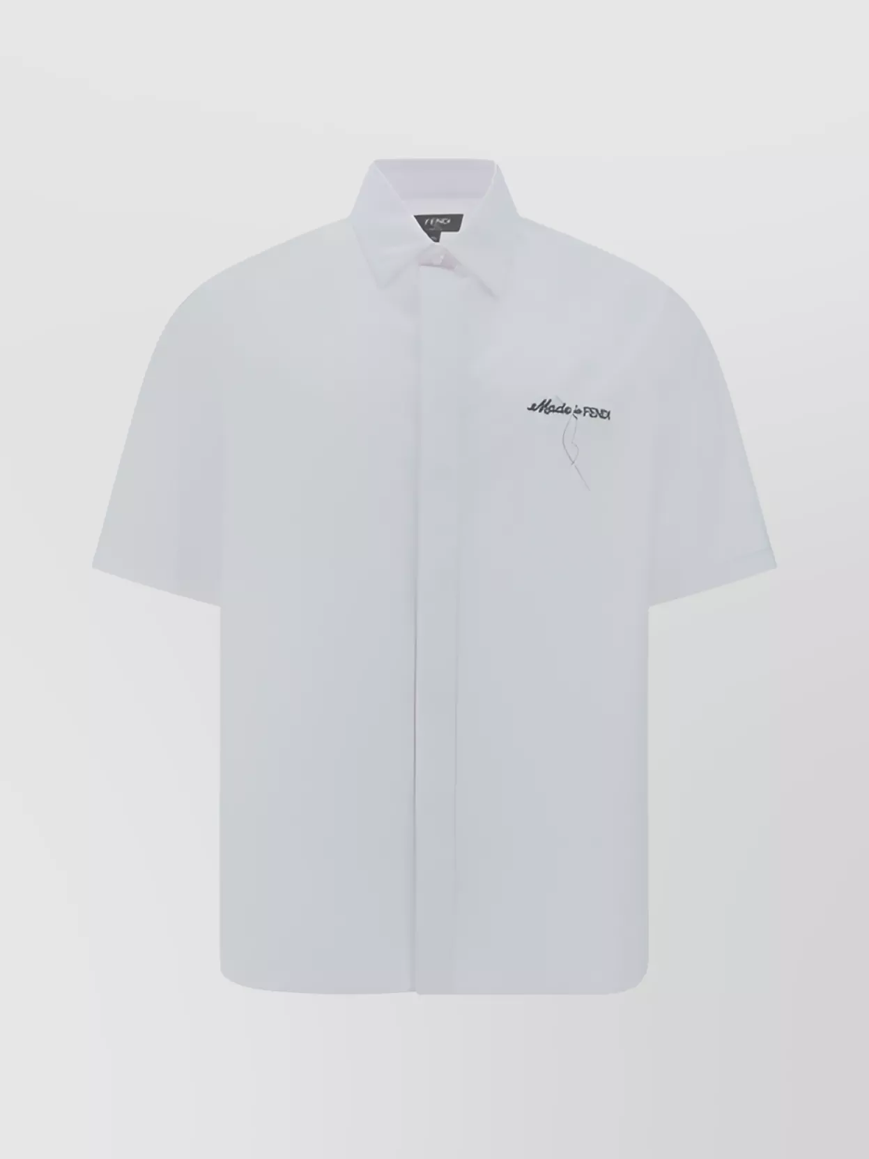 Fendi Collared Shirt Monochrome Pattern