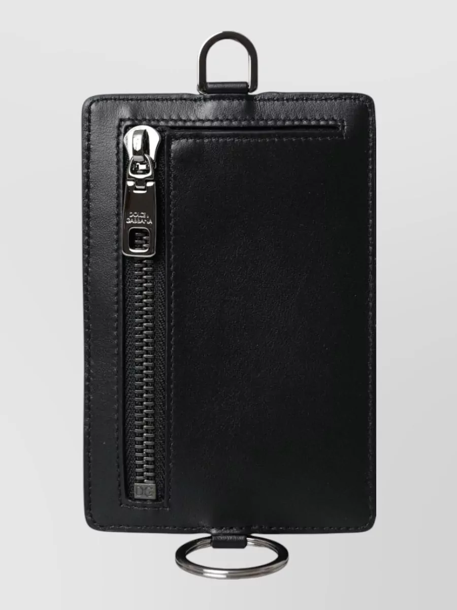 Dolce&Gabbana Leather Lanyard Card Holder