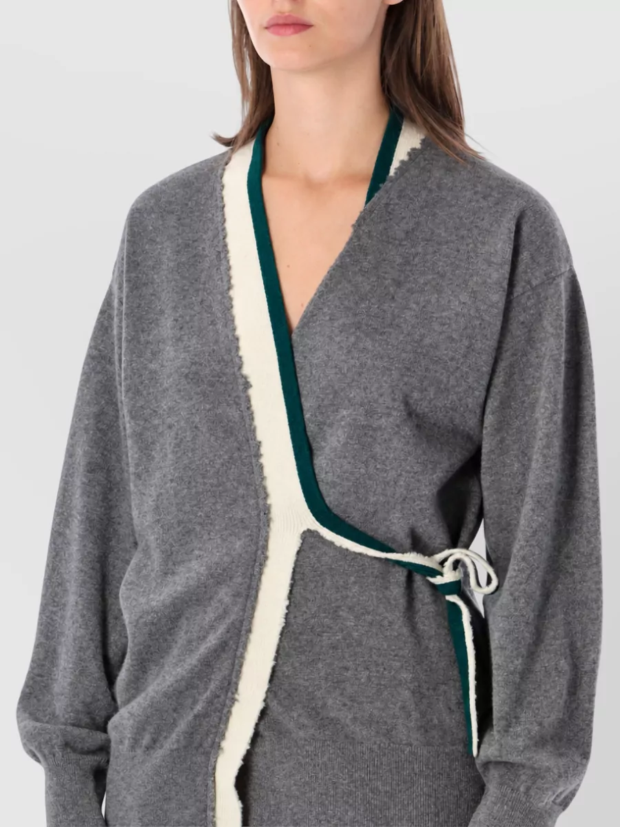 Dries Van Noten Cashmere Relaxed-Fit Wrap Cardigan