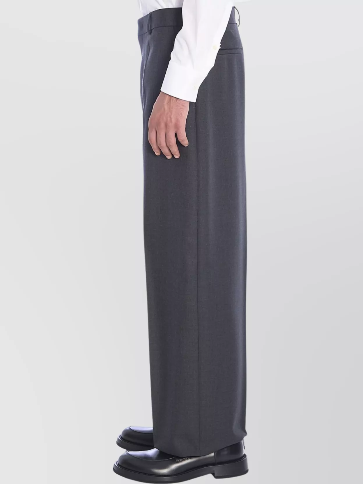 Valentino Garavani Wool Trousers With Belt Loops And Pockets