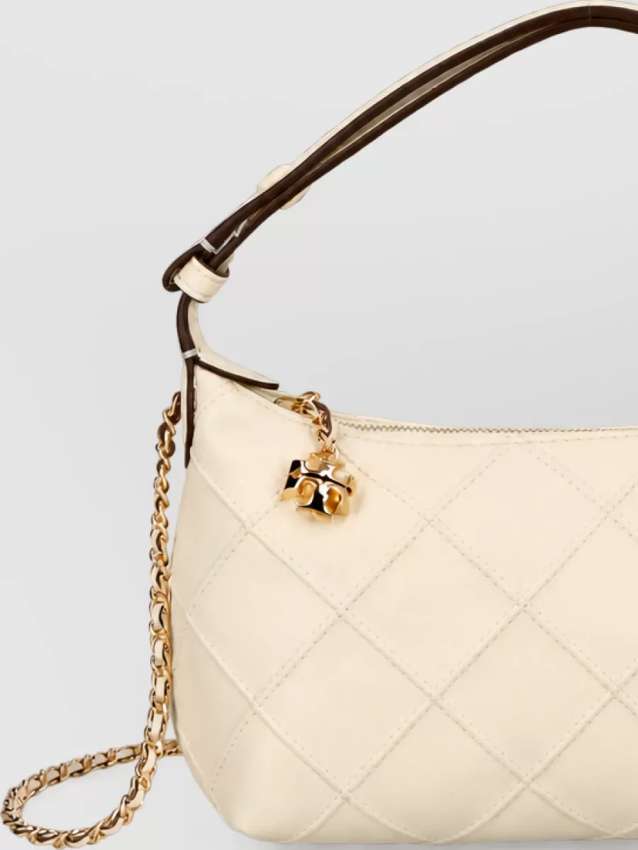 Tory Burch fleming lamb leather shoulder bag