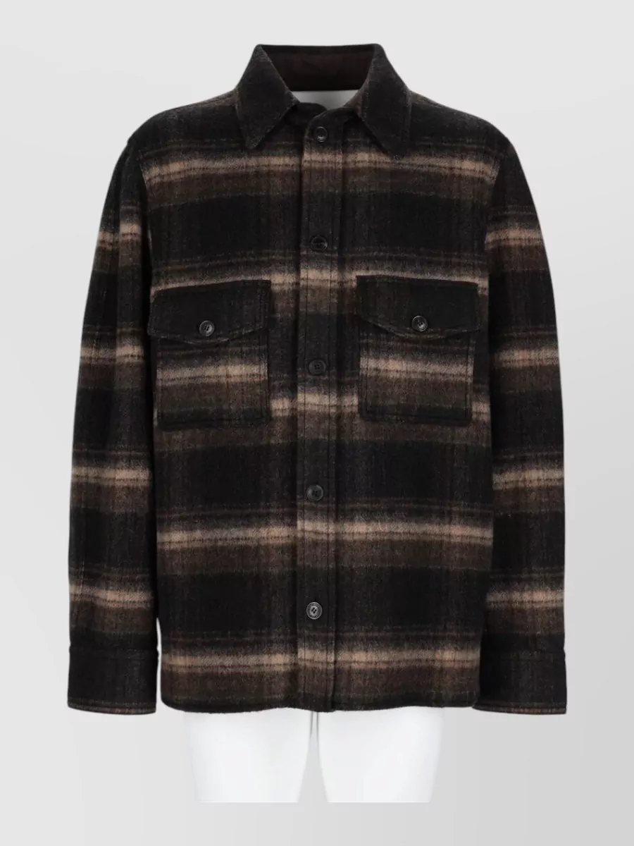 Isabel Marant checked wool overshirt