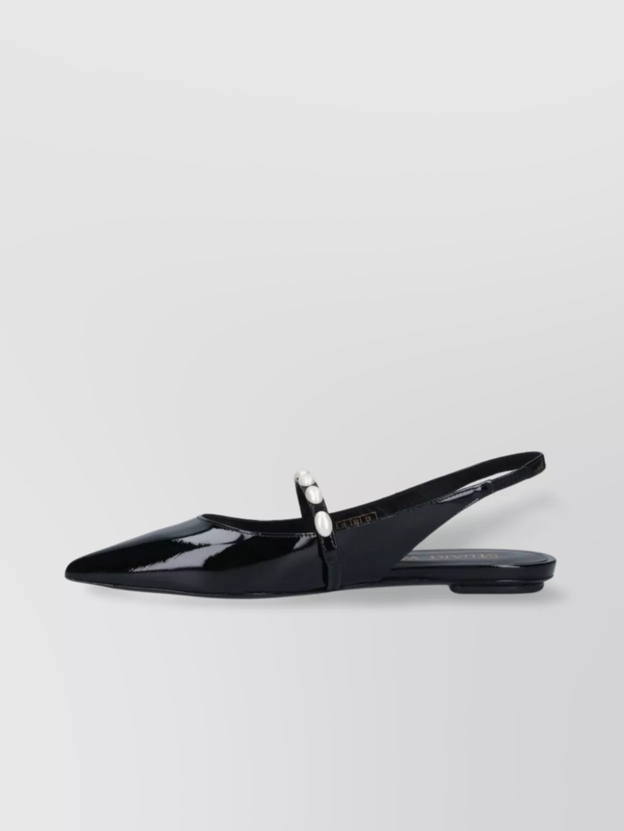 Stuart Weitzman Pearl Pointed Toe Ballerina Shoes