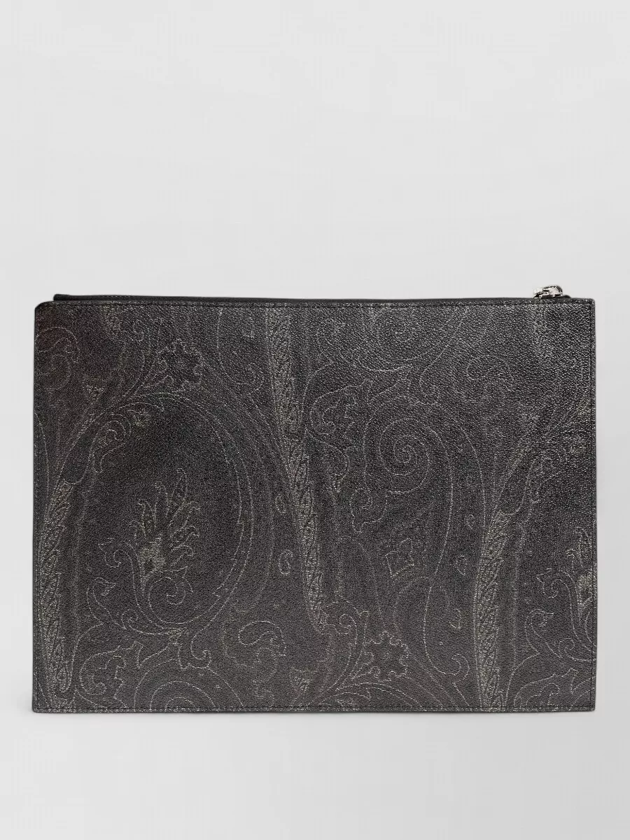 Etro Paisley Clutch Bag Rectangular Shape Wrist Strap