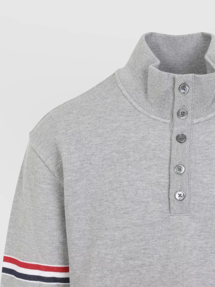 Thom Browne Cotton Funnel Neck Pullover