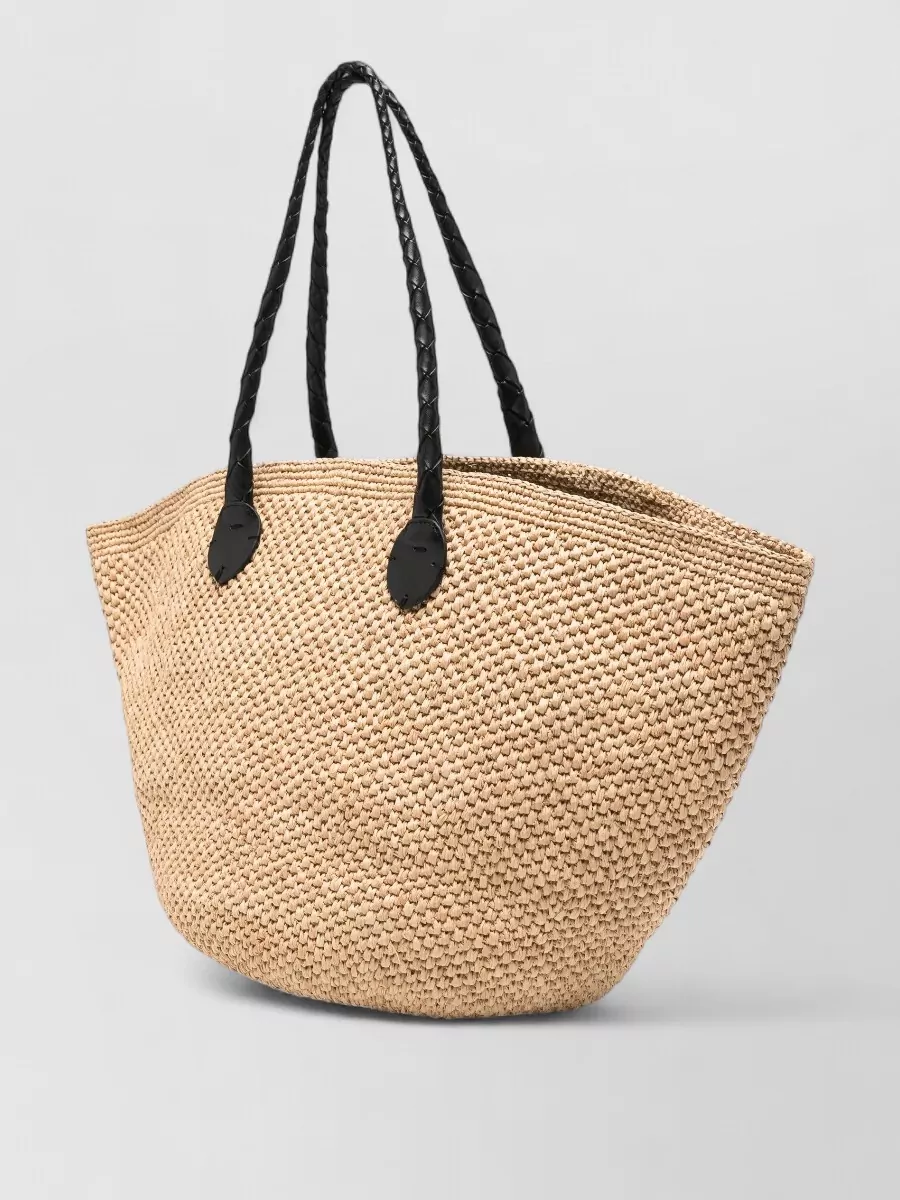Dragon Diffusion Vintage Mesh Tote Raffia Beach Bag