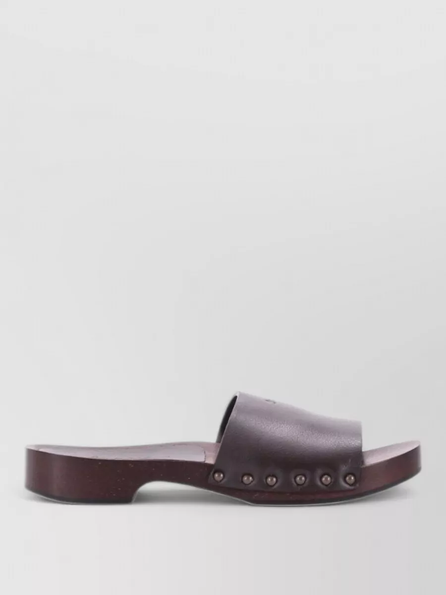 La Rose Leather Sandals