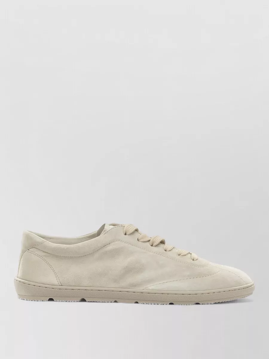 Brunello Cucinelli Suede Paneled Low-Top Sneakers