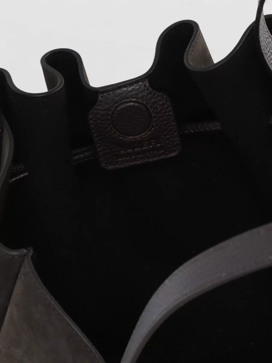 Yuzefi Na Na Leather Draped Tote Bag