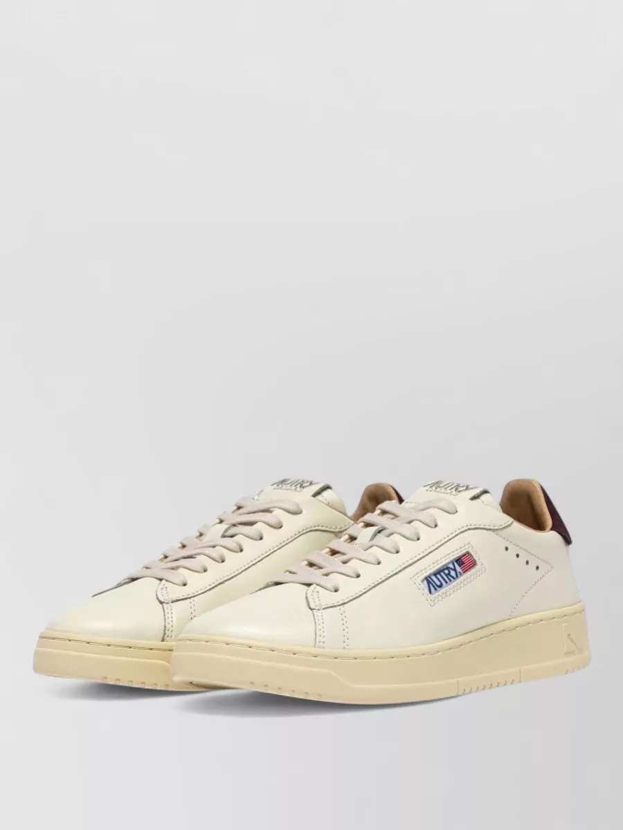 Autry leather low-top lace-up sneakers