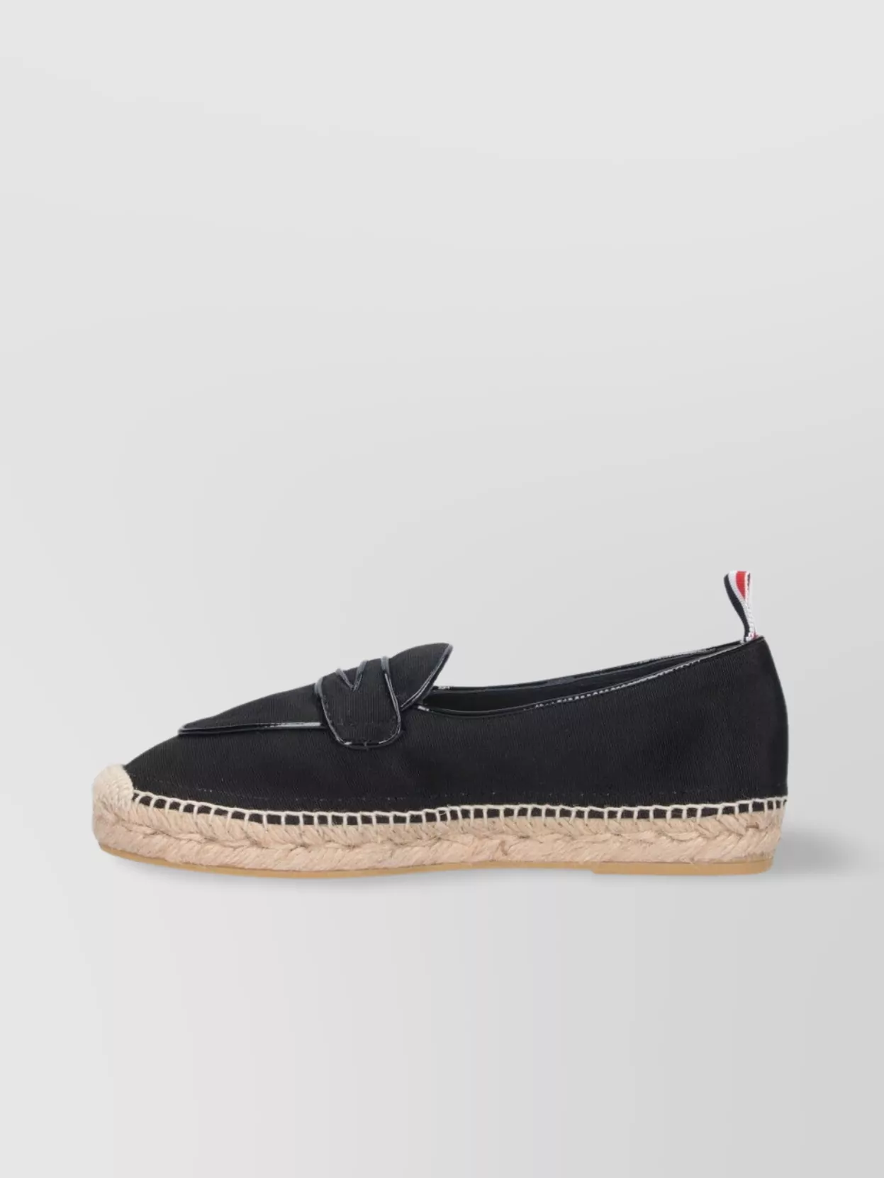 Thom Browne Round Toe Espadrille Sole Ballerina Shoes
