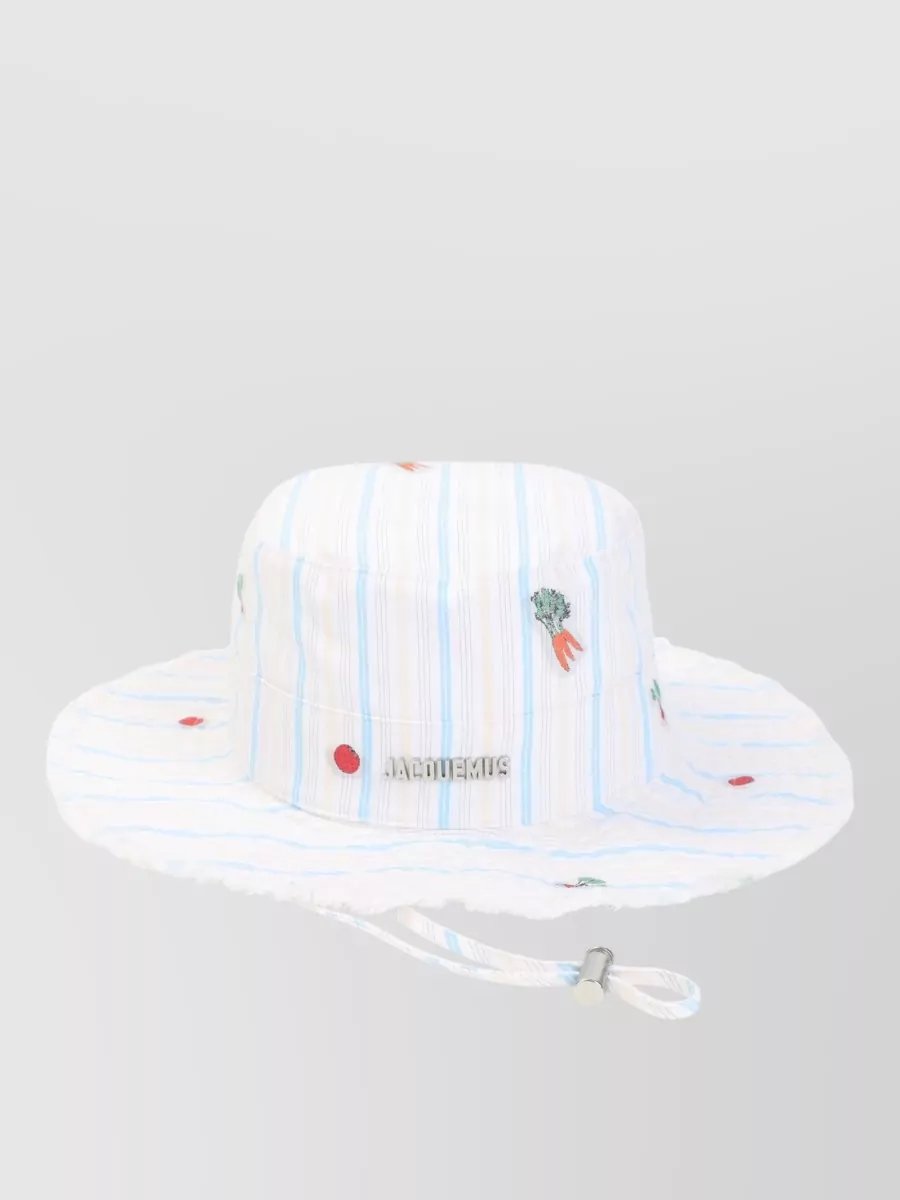 Jacquemus Striped Bucket Hat