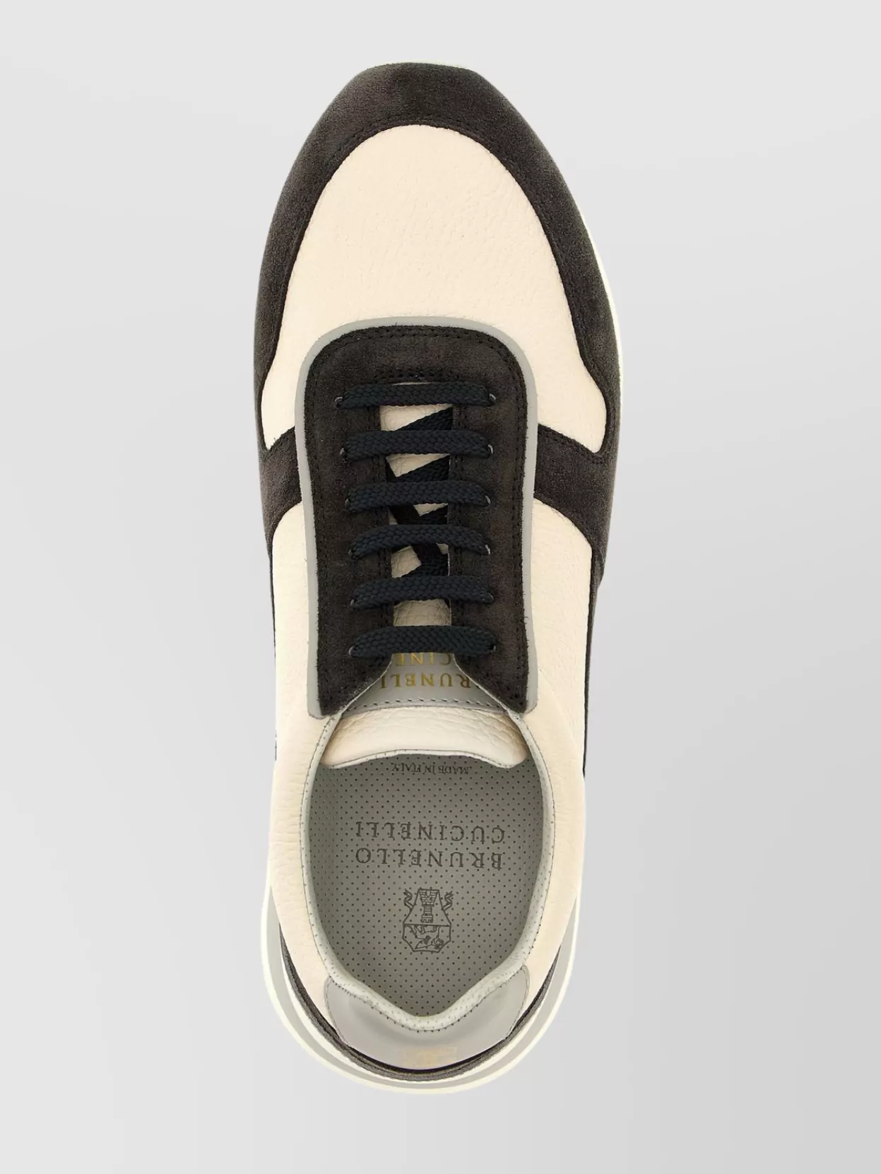 Brunello Cucinelli Leather Sneakers In Brown