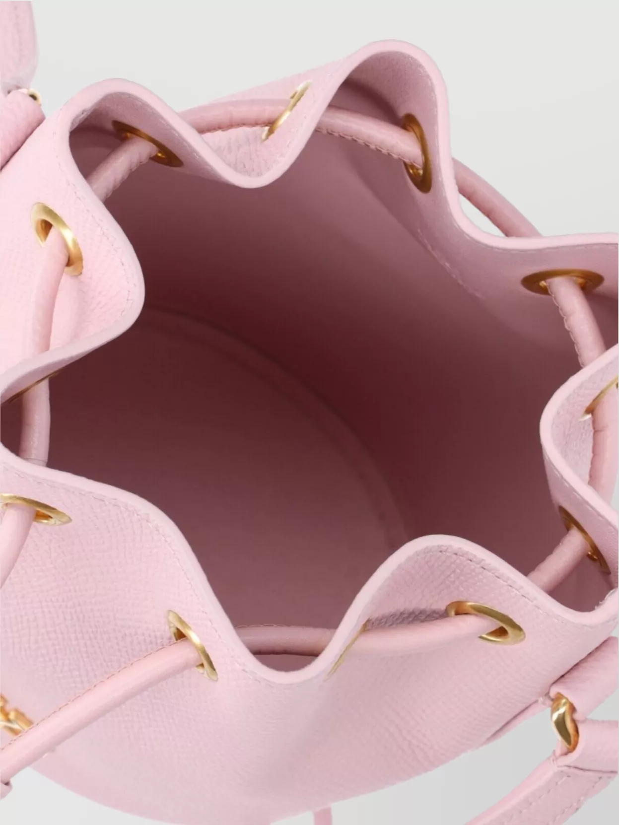 Valentino Garavani Bucket Bag With Gold-Tone Hardware And Textured Finish