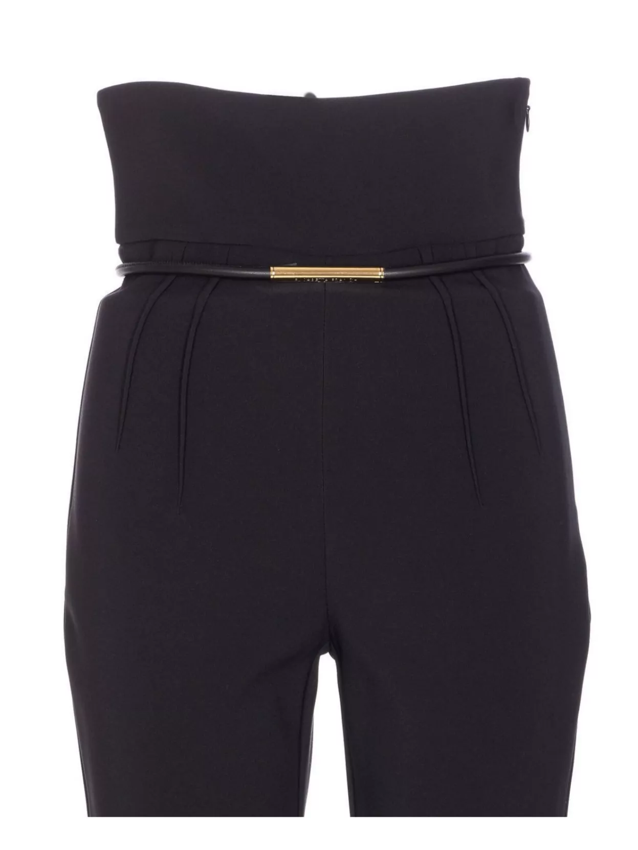 Elisabetta Franchi High Waist Trousers Belt Detail