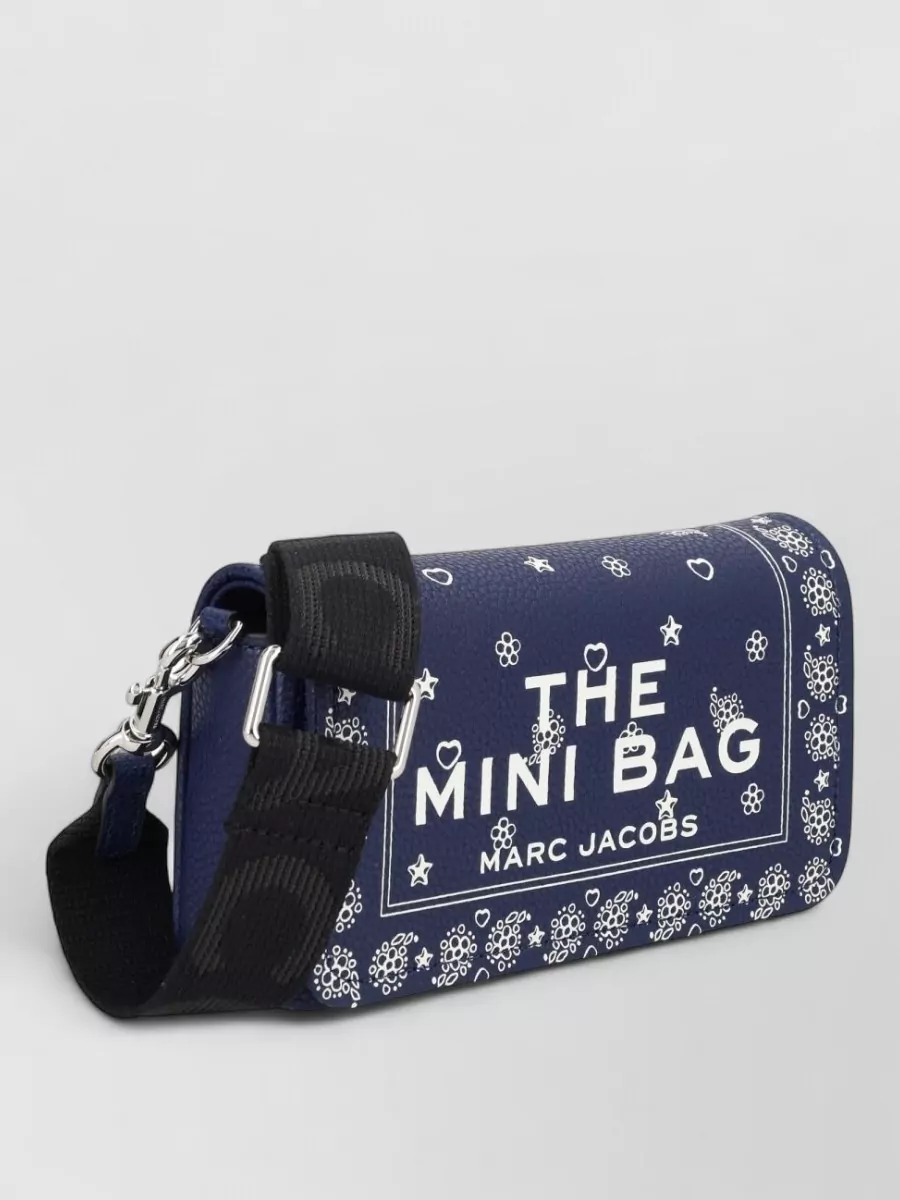 Marc Jacobs Crossbody Bag Adjustable Detachable Strap Floral Motif