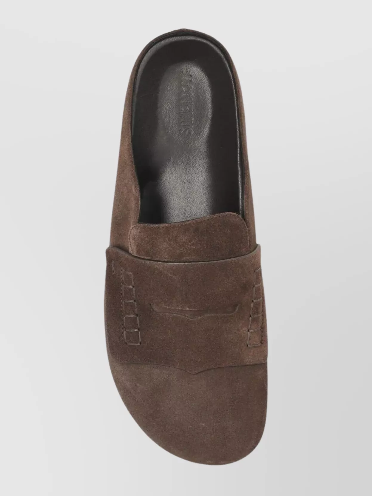 Jacquemus Suede Flat Sole Round Toe Slippers