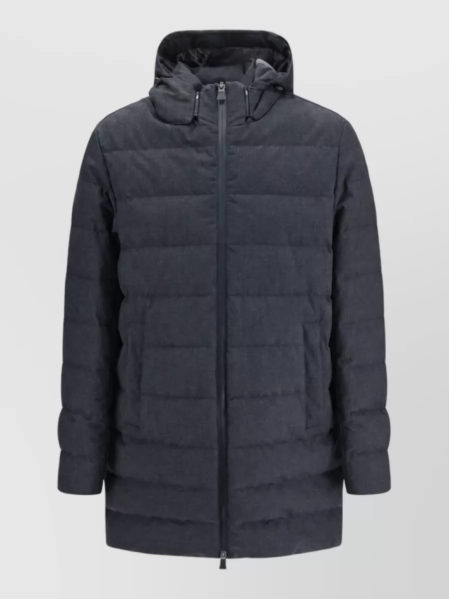 Herno quilted hooded padded coat