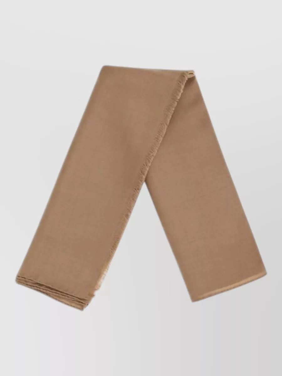 Max Mara Wool Fringed Scarf