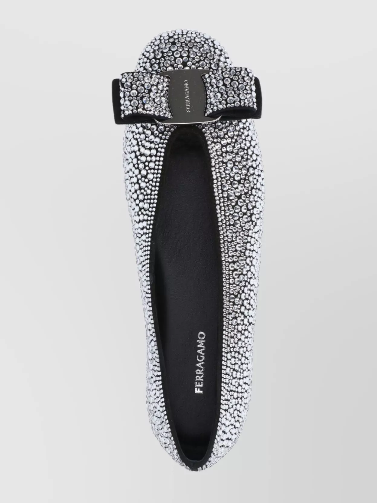 Ferragamo Ballerina Shoes With Bow And Embellishments