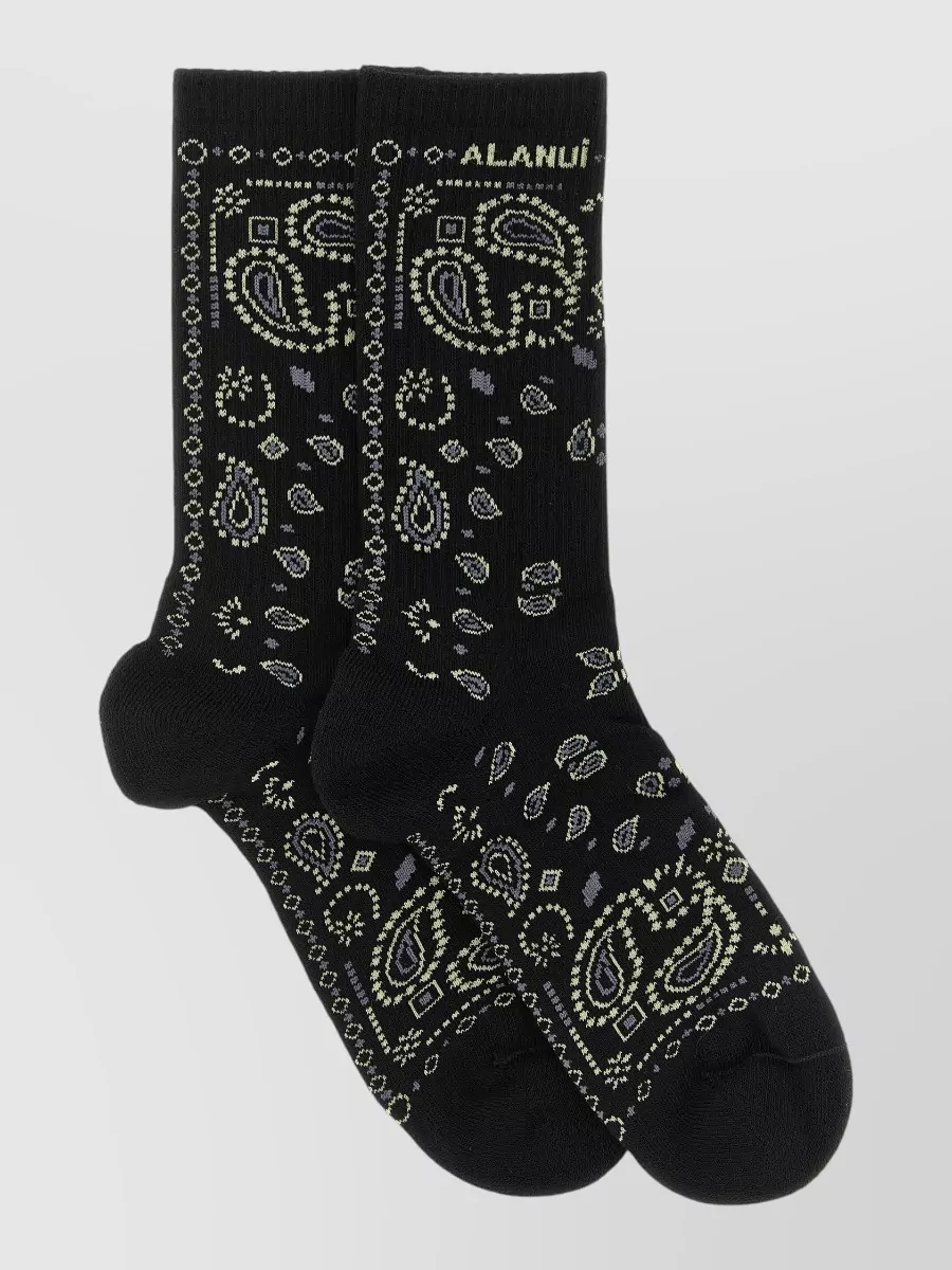 Alanui Paisley Bandana Socks