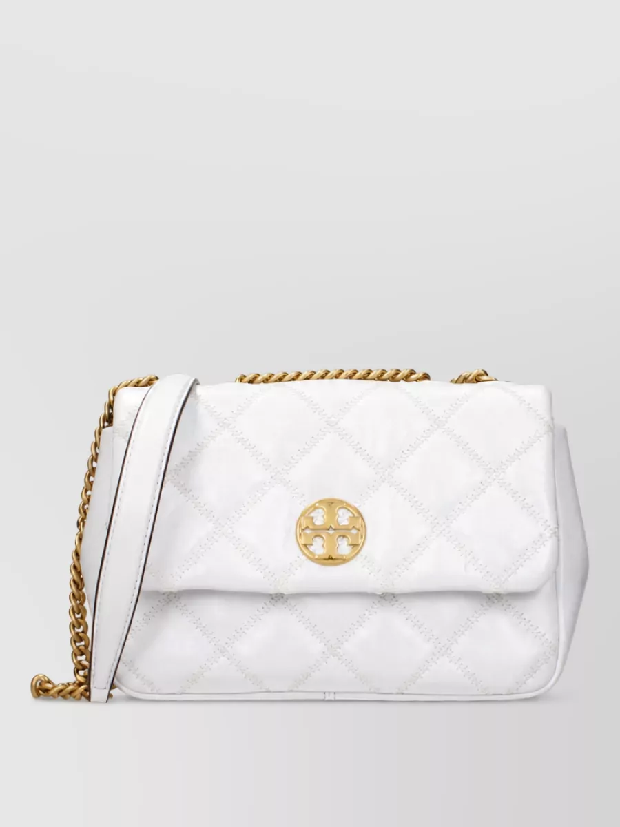 Tory Burch Willa Leather Clutch Bag
