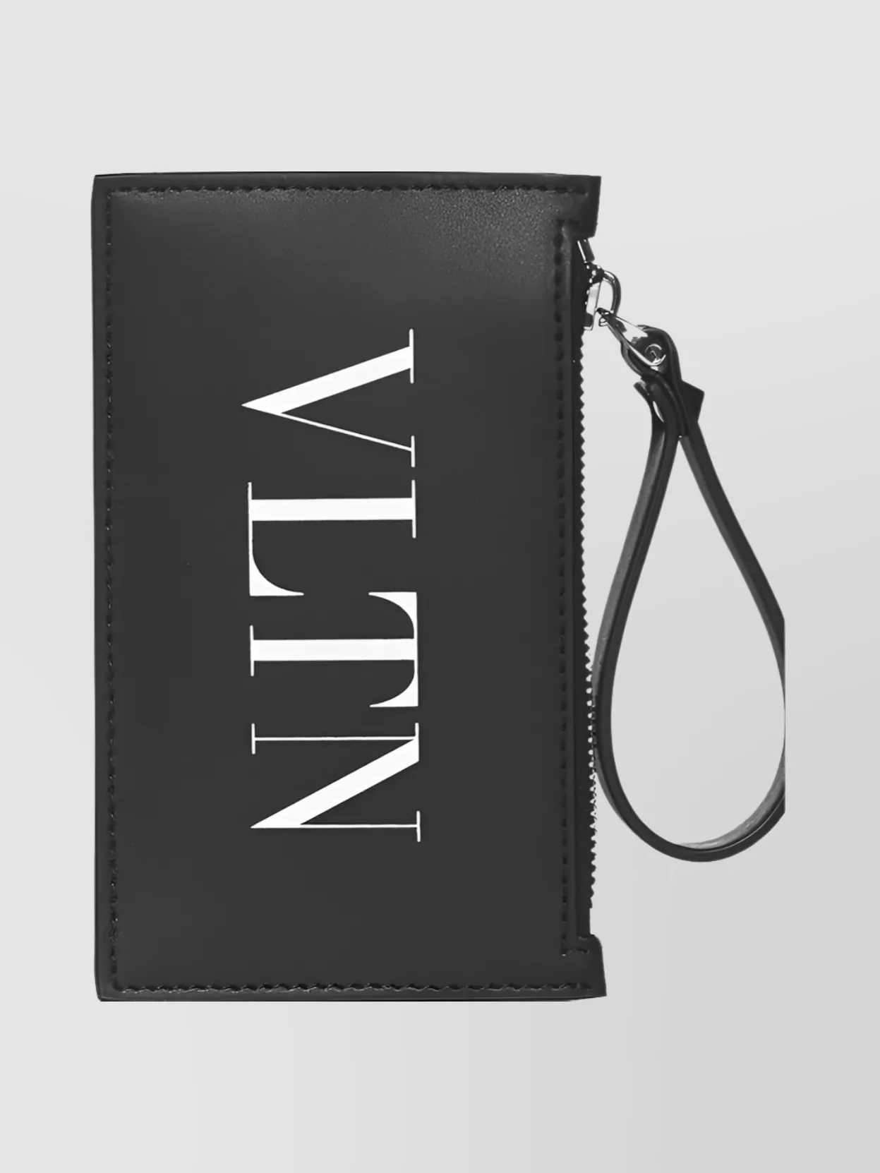 Shop Valentino Versatile Wrist Strap Wallet In Black