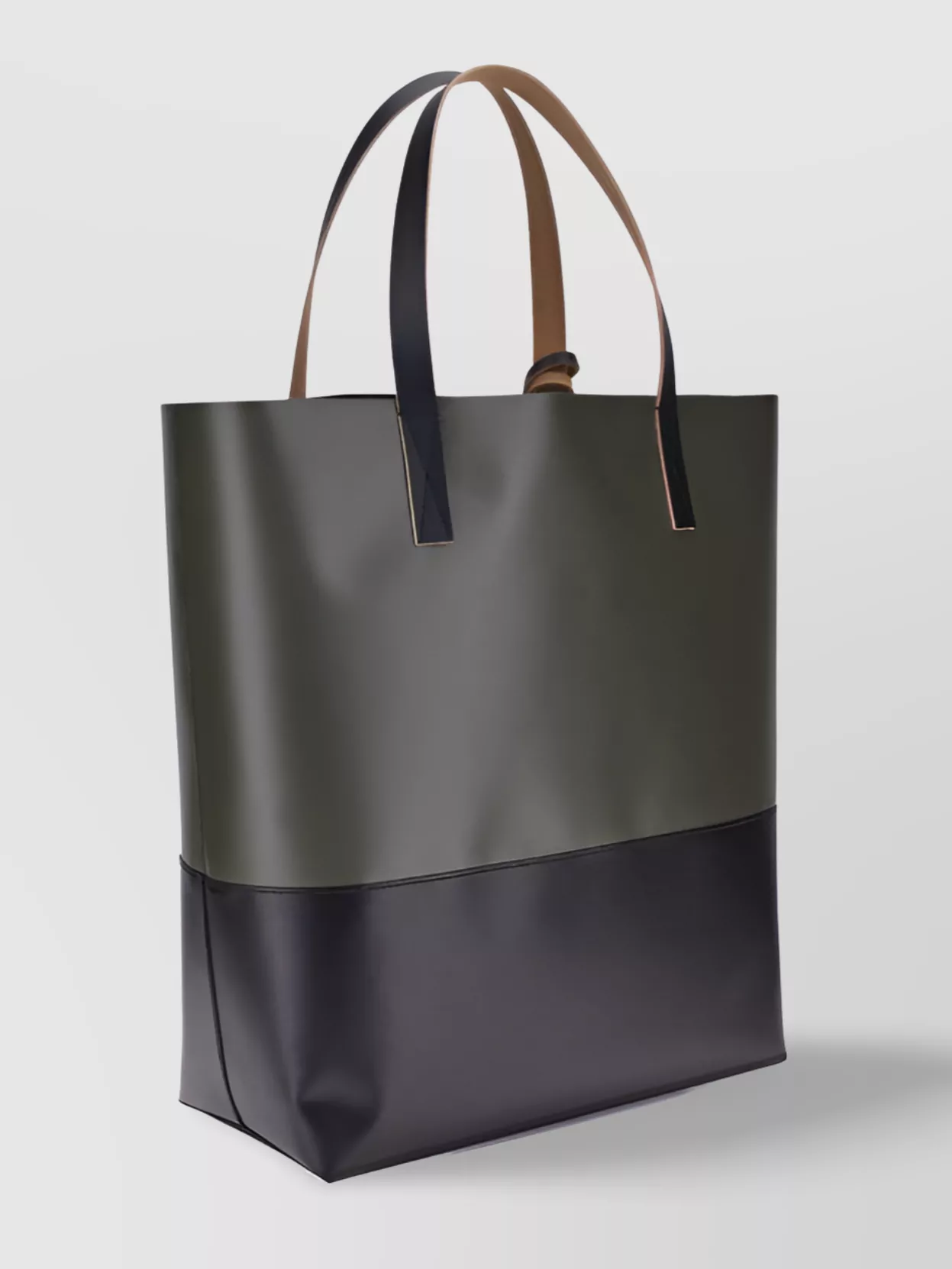 Marni Modern Two-Tone Panel Tote Bag