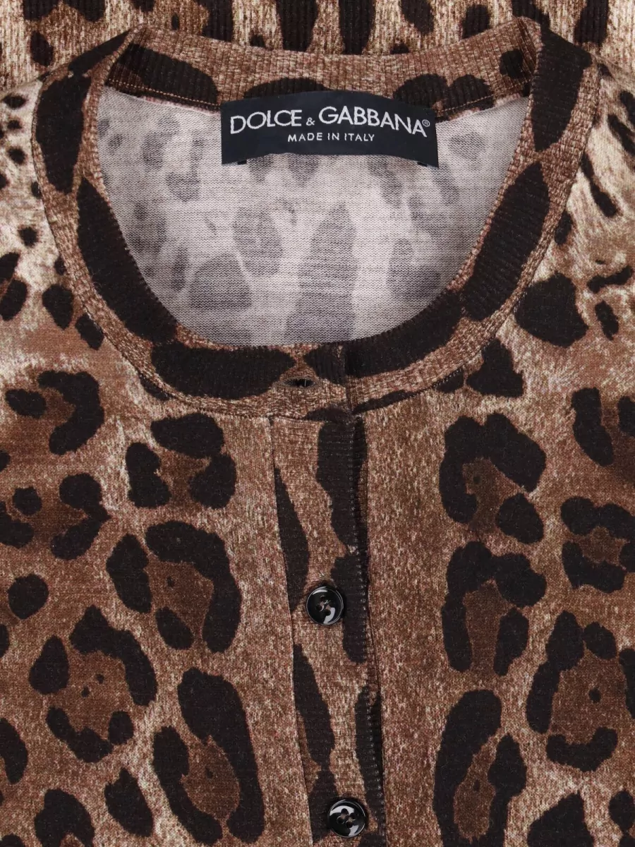 Dolce&Gabbana Virgin Wool Crewneck Cardigan