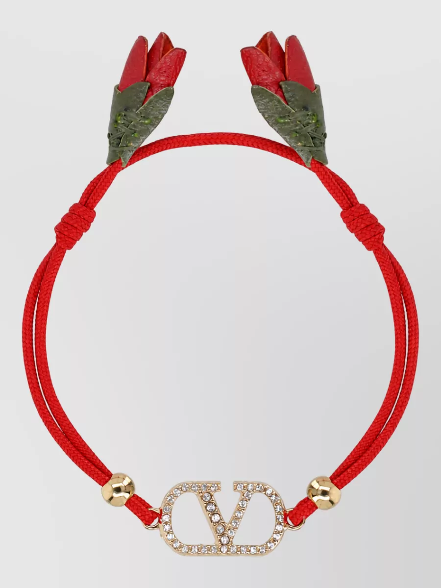 Valentino Garavani Polyester Logo Bracelet