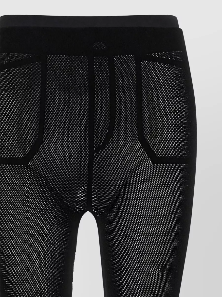 Issey Miyake Fringed mesh leggings