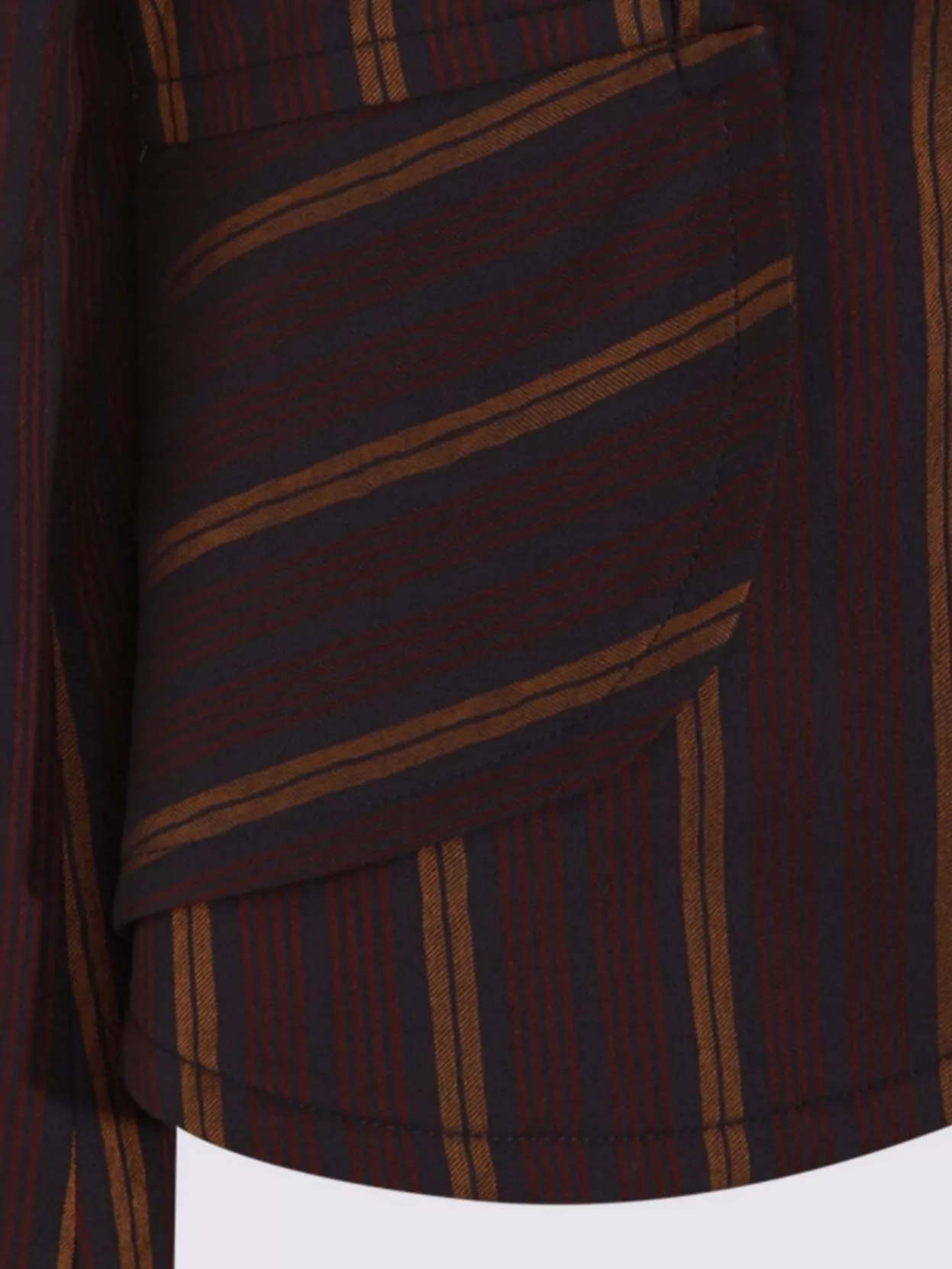 Vivienne Westwood Striped Blazer With Long Sleeves And Pockets In Brown