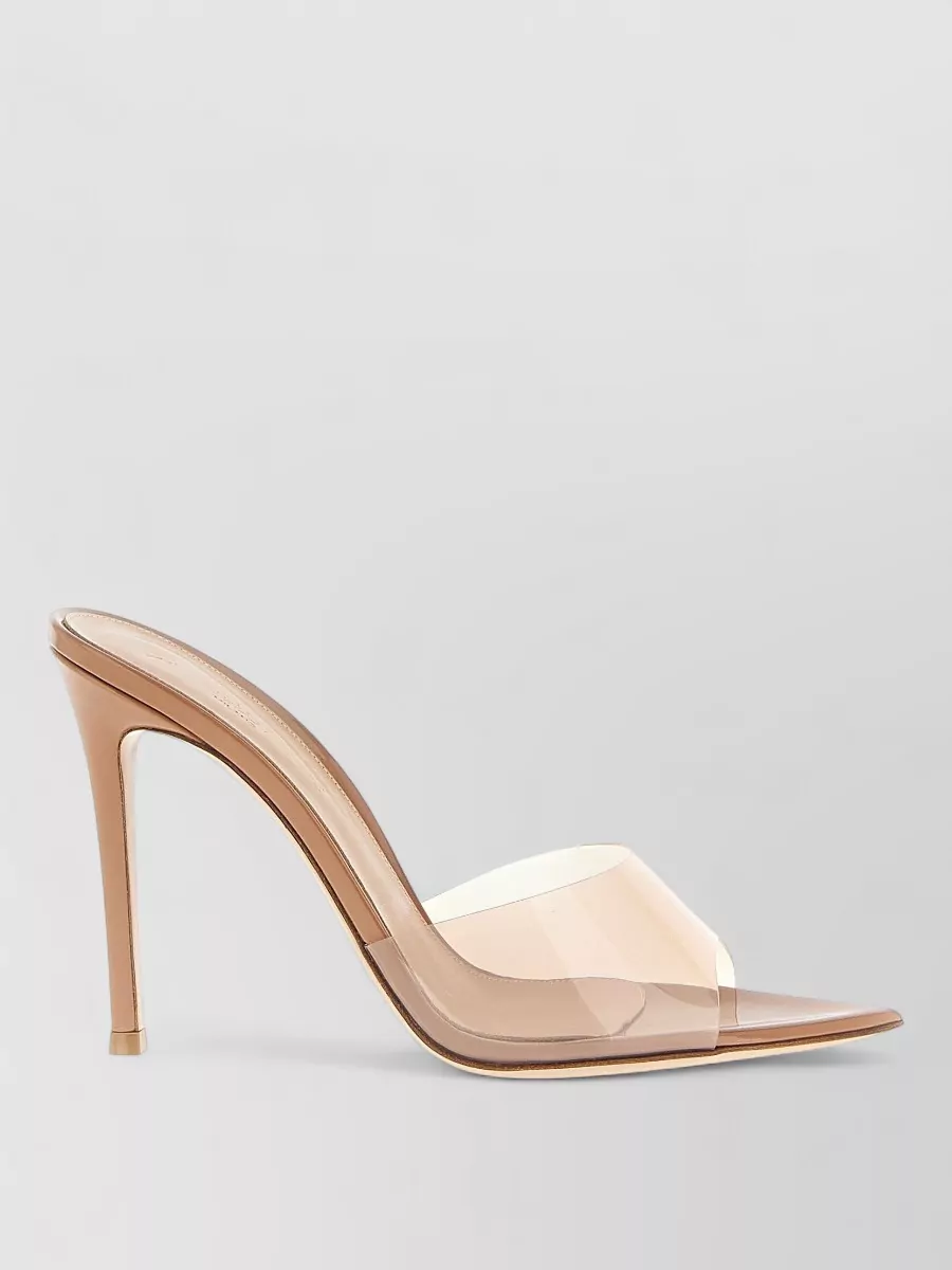 Gianvito Rossi Elle Sandals Pointed Toe Transparent Strap